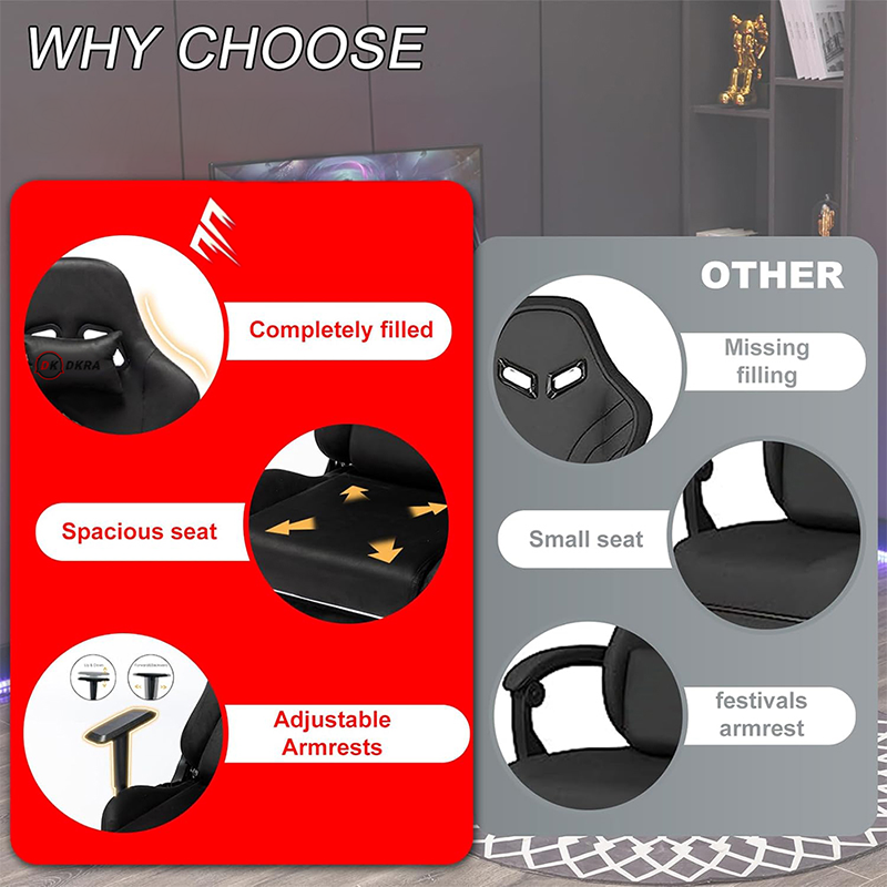 DKRA Gaming Chair Adjustable Rotating Task Chair