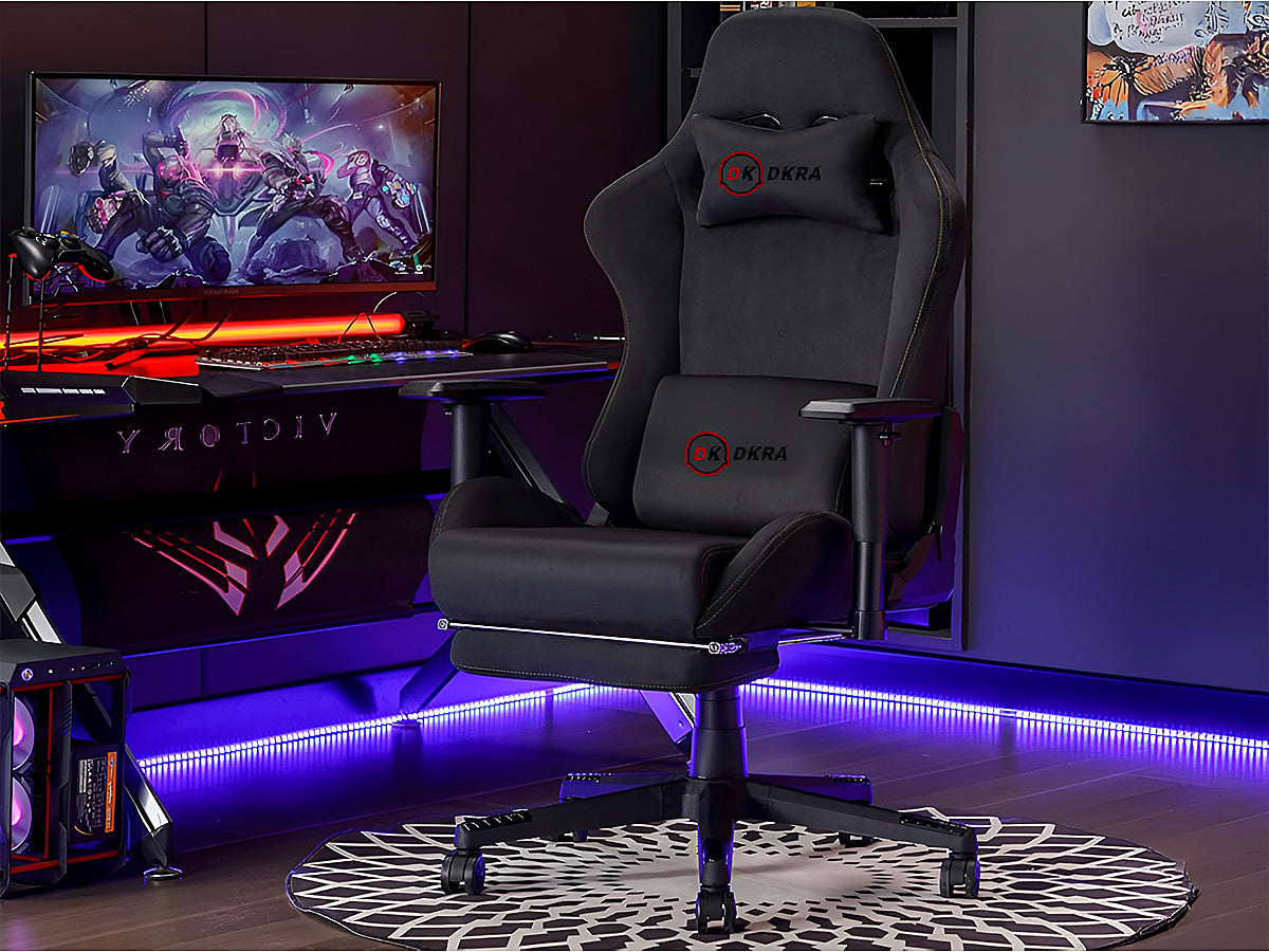 Adjustable height gas lift on DKRA gaming chair