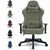 DKRA gaming chair green colour front view with cushioned back