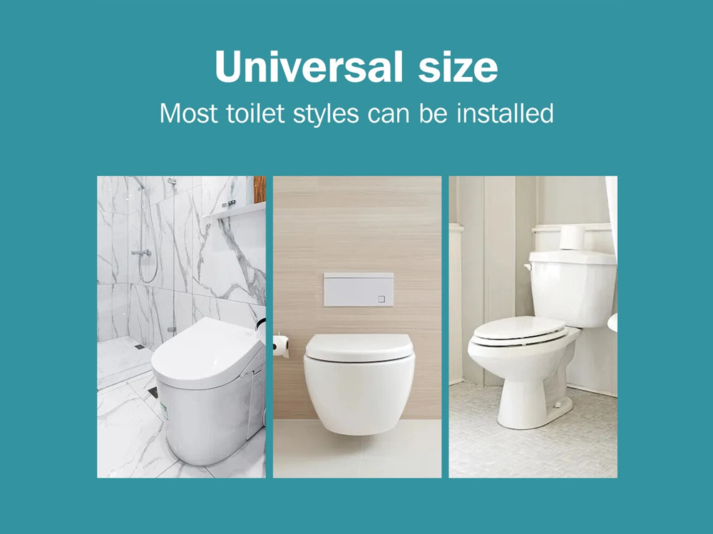 Raised toilet seat with lid lightweight and portable for easy handling