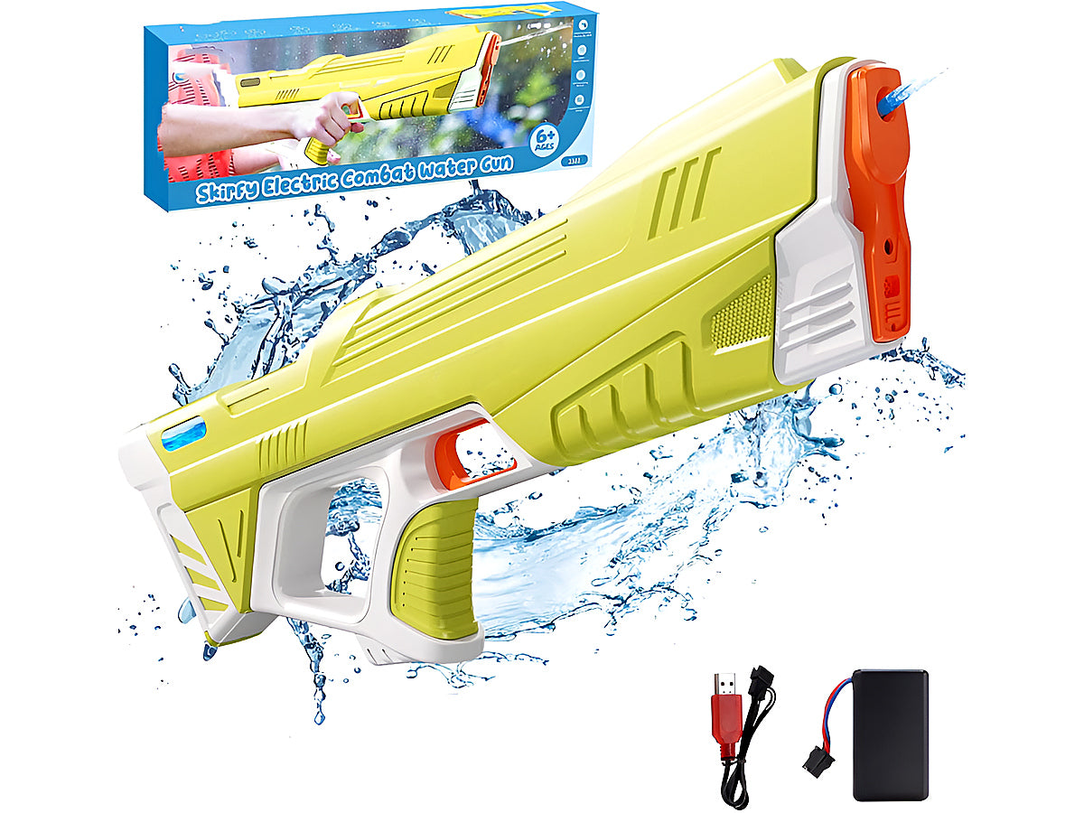 Top view of electric water gun with large 1000 mL water tank