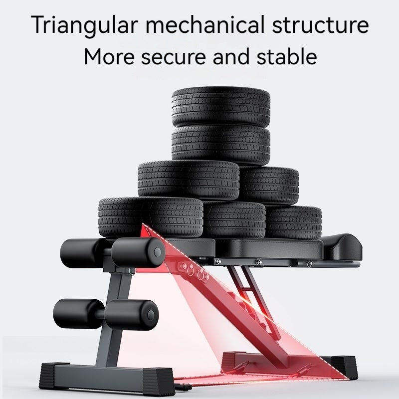 Foldable adjustable weight bench with rope accessory included