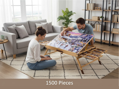 Jigsaw Puzzle Table with Drawers 1500 Pieces