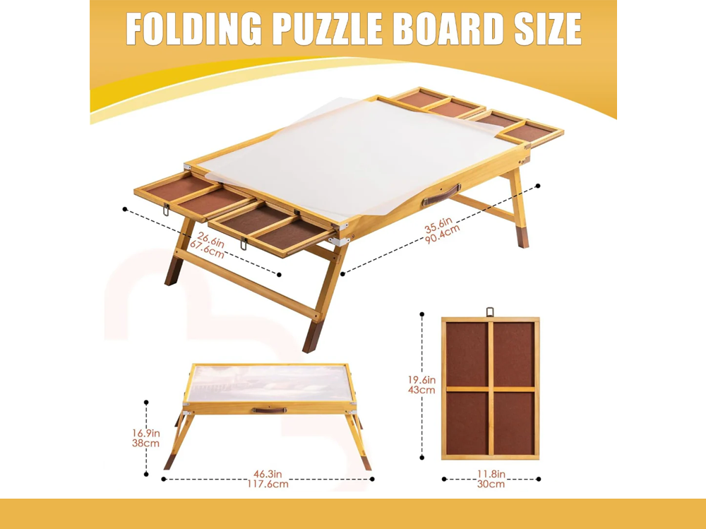 Jigsaw Puzzle Table with Drawers 1500 Pieces