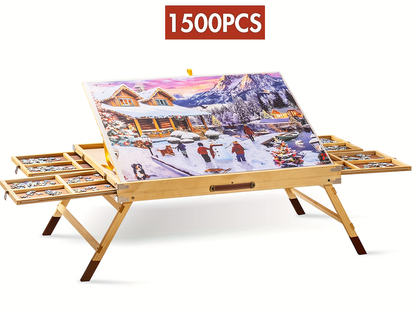 Jigsaw Puzzle Table with Drawers 1500 Pieces