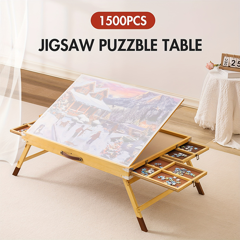 Jigsaw Puzzle Table with Drawers 1500 Pieces