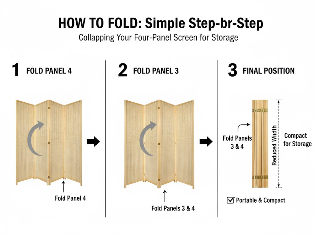 Room Divider Folding Screen
