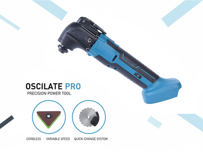 Oscillating multi tool showing 18V battery slot