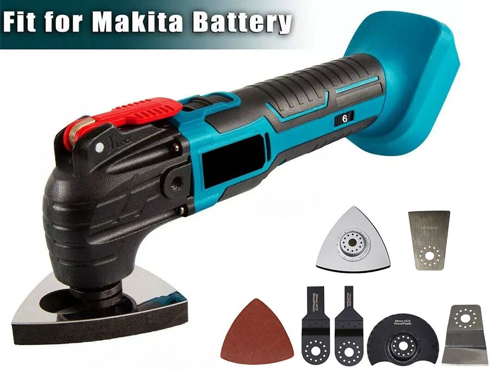 Oscillating multi tool with quick-change accessory system