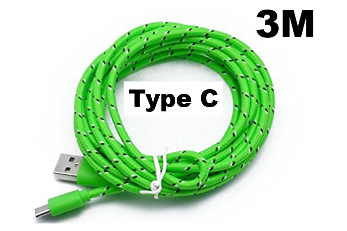 Replacement iPhone Charger Cable 3 Meter Green