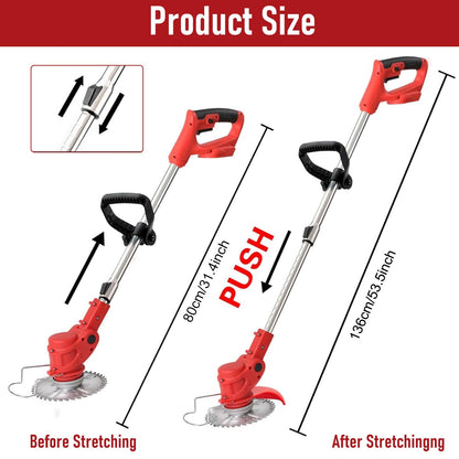 Lawn Mower Cordless Weed Cutter Garden Trimmer
