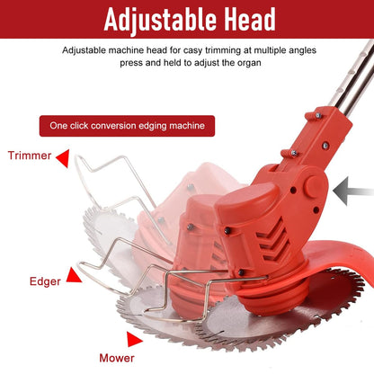Lawn Mower Cordless Weed Cutter Garden Trimmer