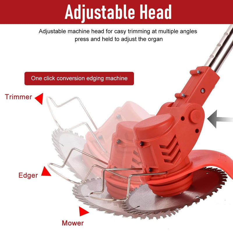 Lawn Mower Cordless Weed Cutter Garden Trimmer