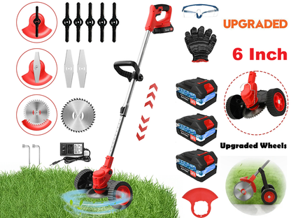 Lawn Mower Cordless Weed Cutter Garden Trimmer
