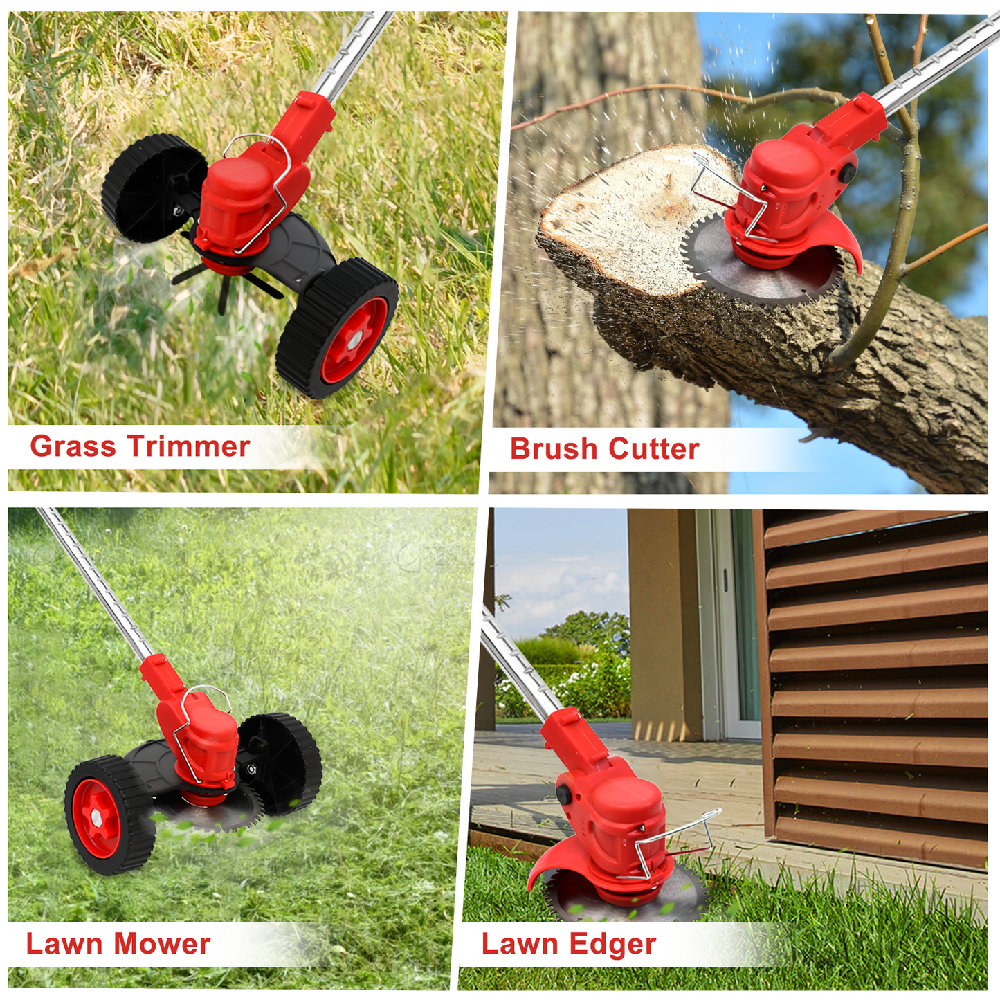Lawn Mower Cordless Weed Cutter Garden Trimmer