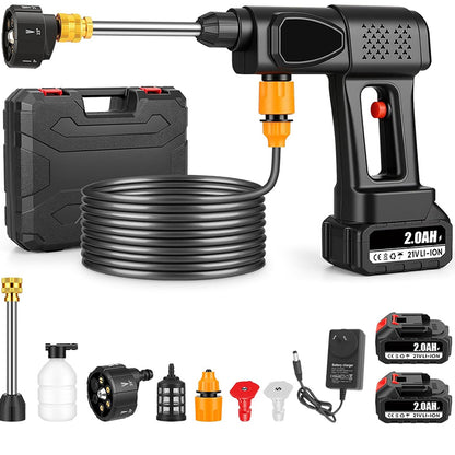 Pressure washer car washer kit cordless black side view