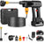 Pressure washer car washer kit cordless black side view