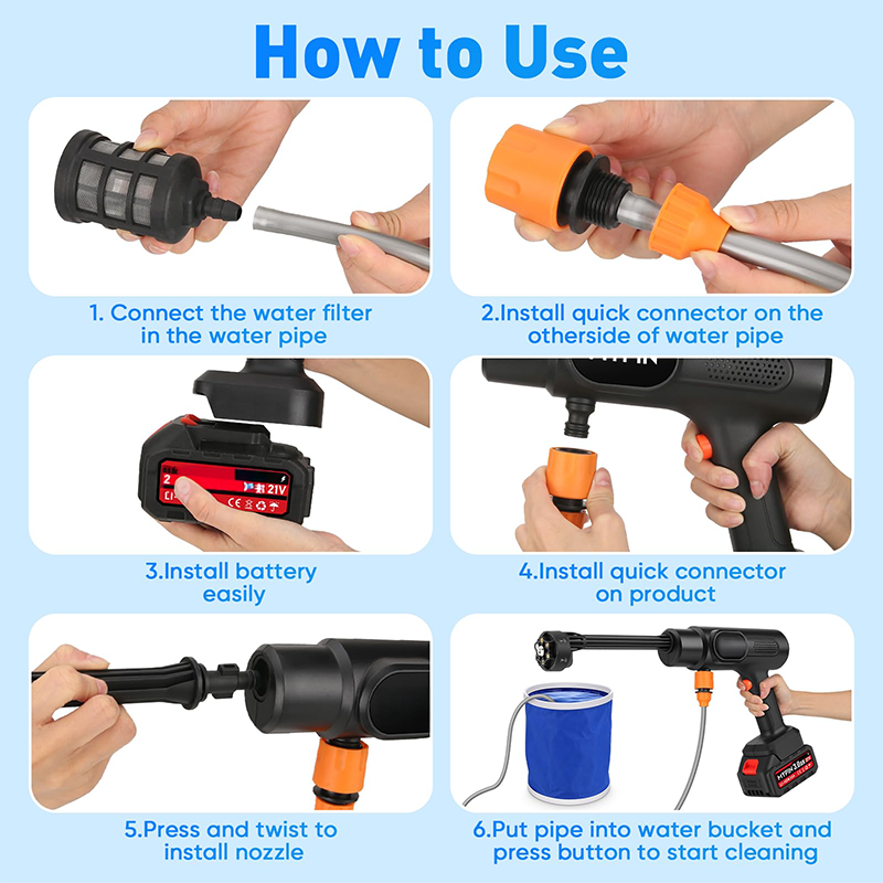 Pressure Washer Car Washer Kit