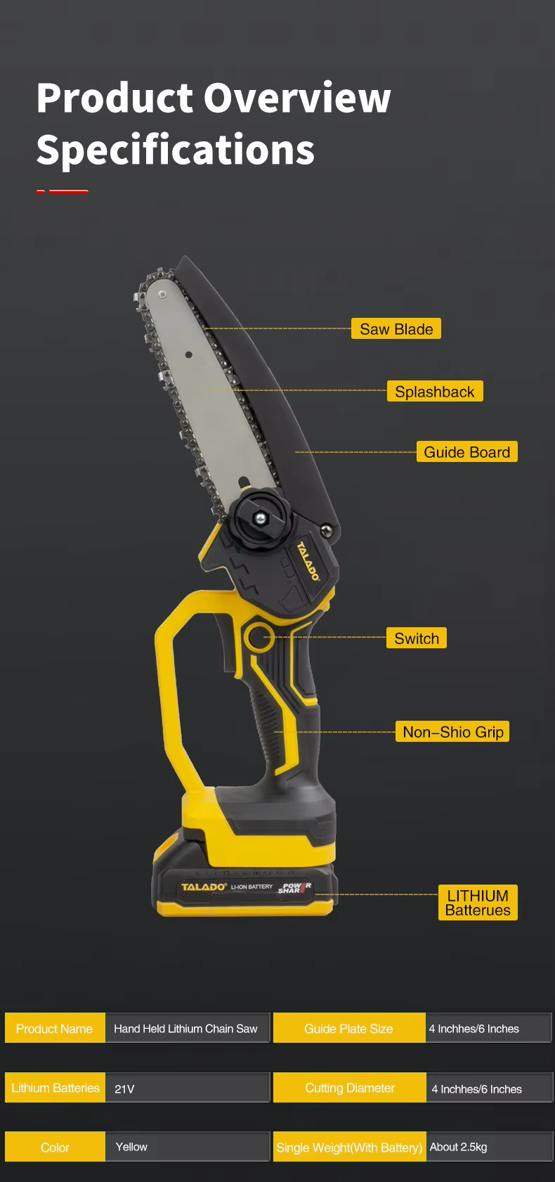 Mini Chainsaw Cordless Power ChainSaws