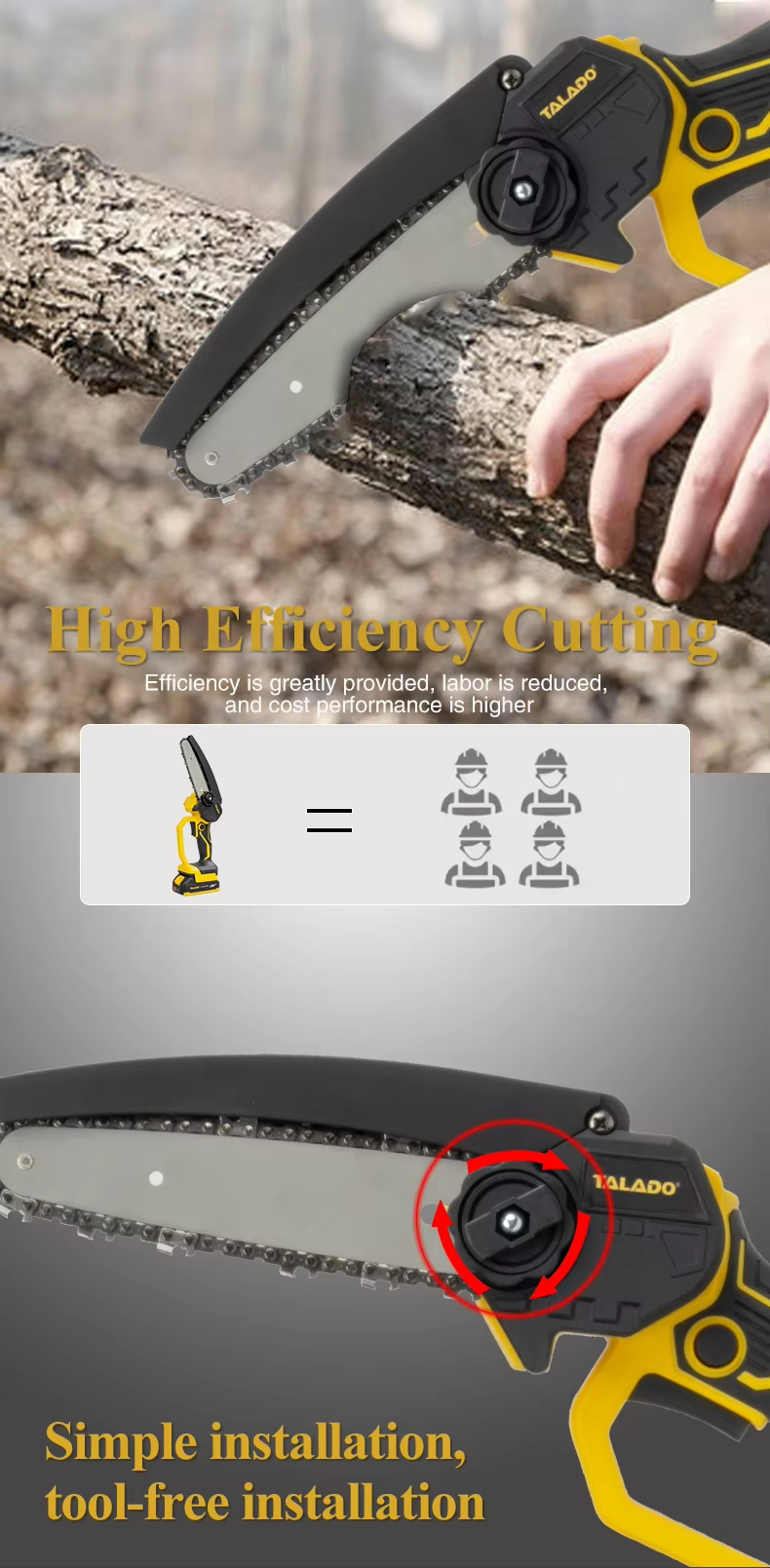 Mini Chainsaw Cordless Power ChainSaws