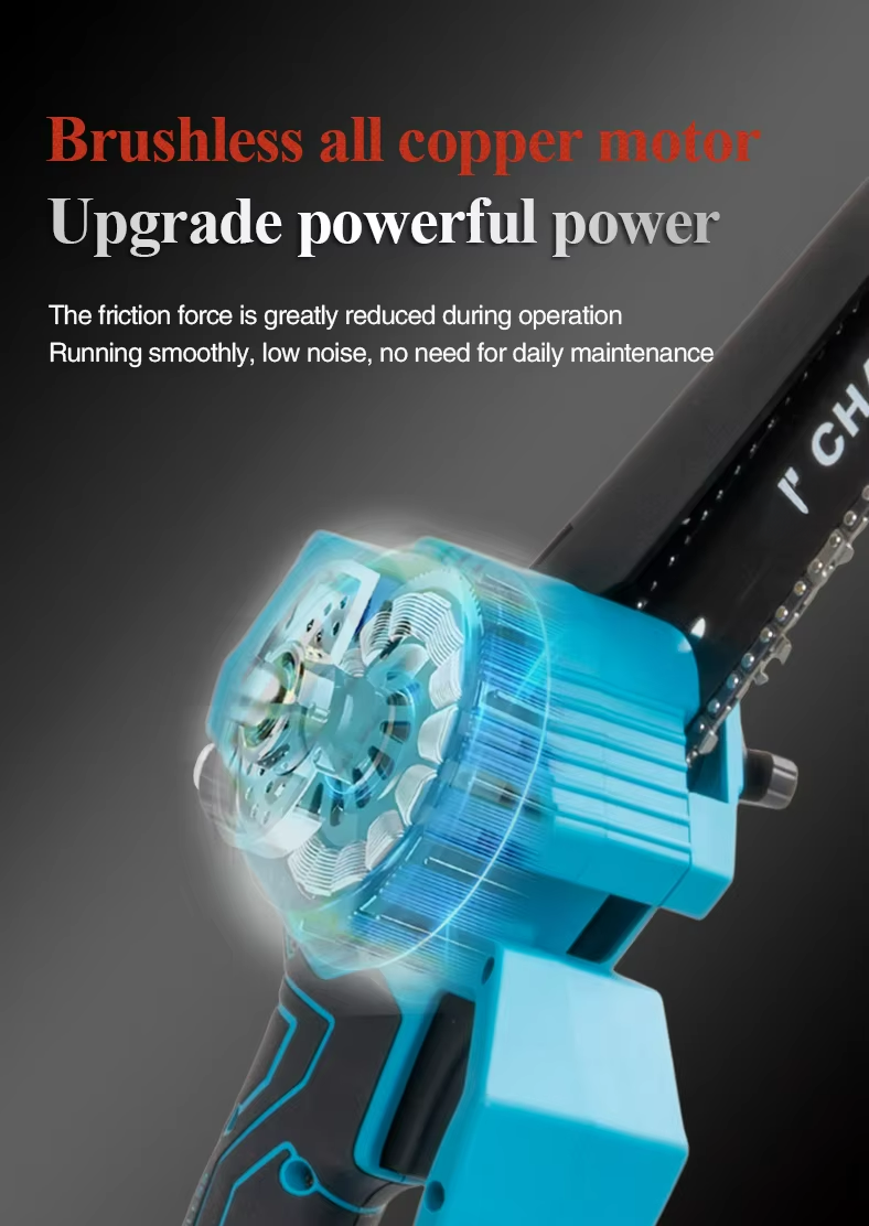 Mini Chainsaw Cordless Power ChainSaws 6"