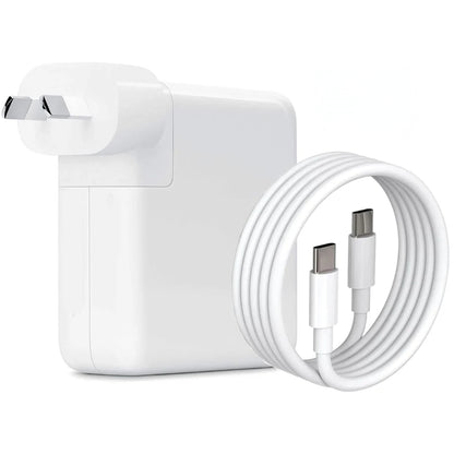 Replacement MacBook charger 96W USB-C white adapter front view