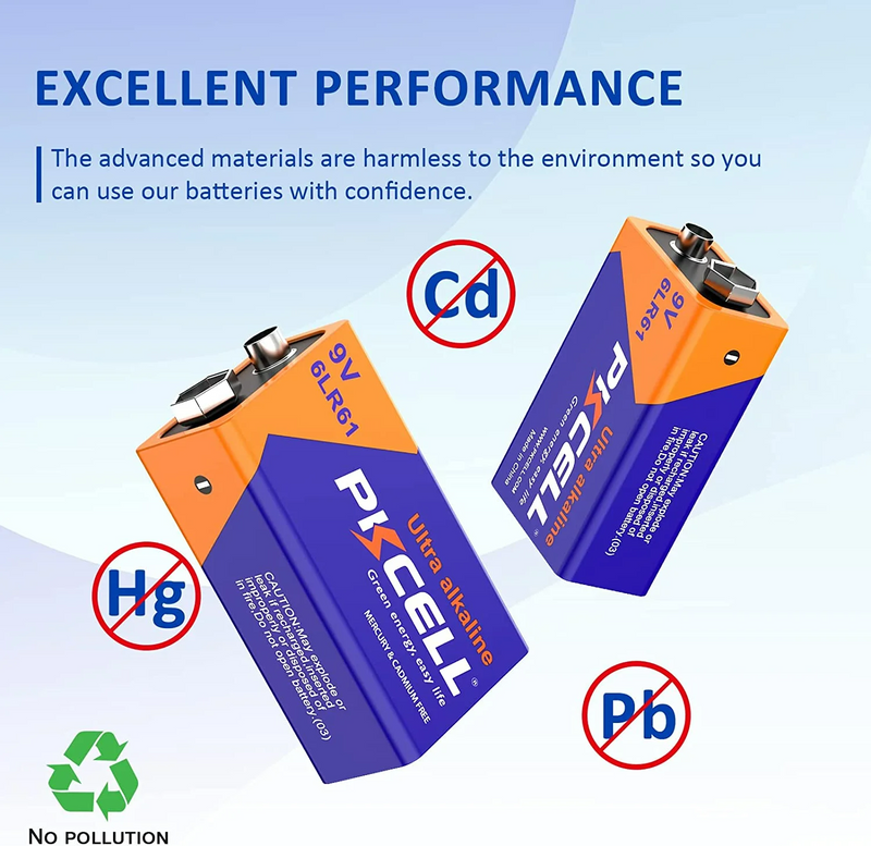 9V Battery Pack of 4