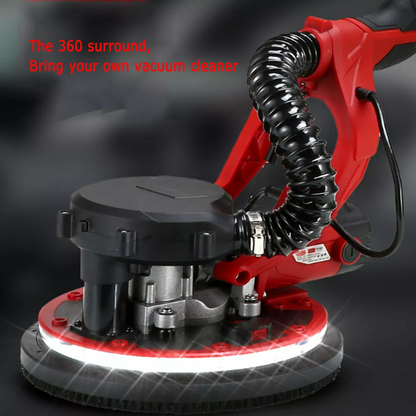 Pivoting head of electric drywall sander 800W at 90 degrees