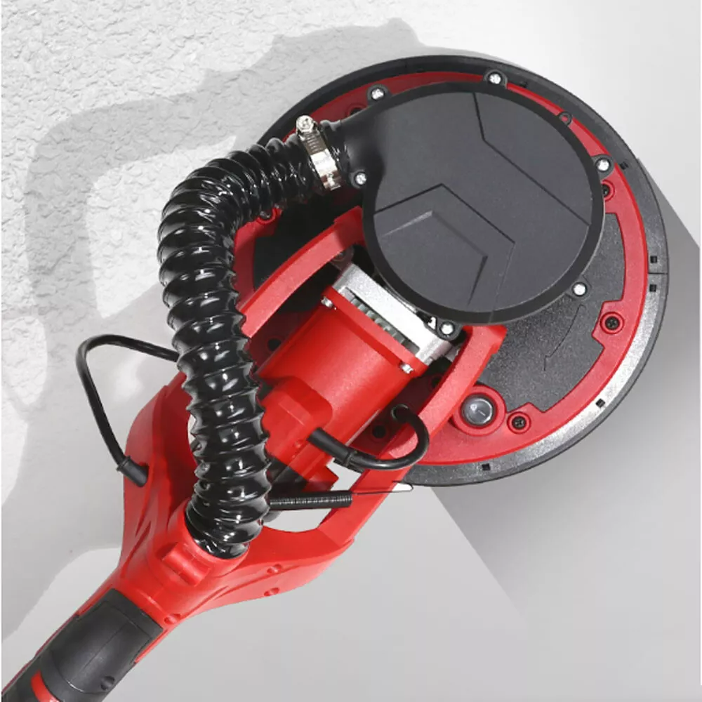 Electric drywall sander 800W with dust collection bag attached