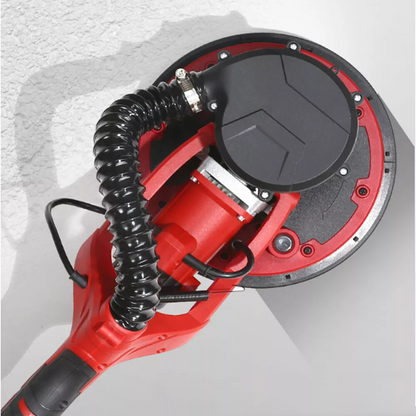 Electric drywall sander 800W with dust collection bag attached