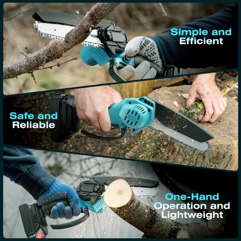 Mini Chainsaw Cordless Power ChainSaws 4"