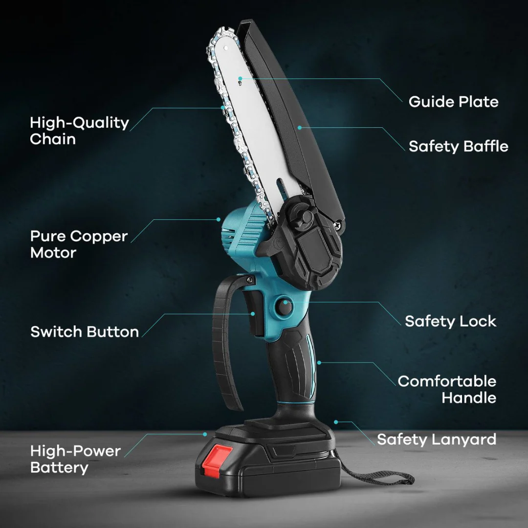 Mini Chainsaw Cordless Power ChainSaws 4"