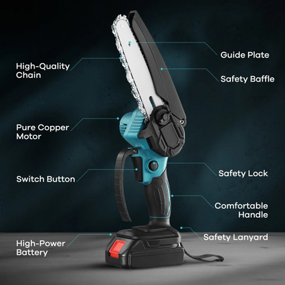 Mini Chainsaw Cordless Power ChainSaws 4"