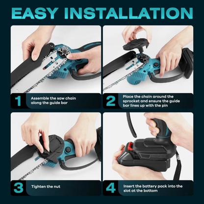 Mini Chainsaw Cordless Power ChainSaws 4"