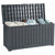 Garden storage box 226L in modern grey showing lockable lid