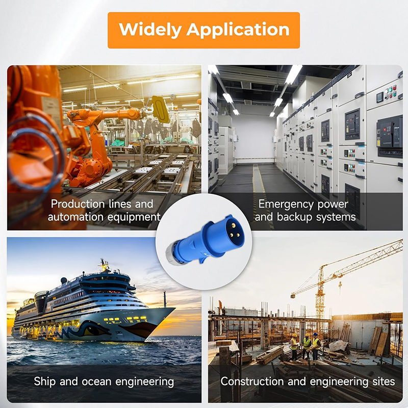 Caravan Lead connector plug (Male) 16A - IP67