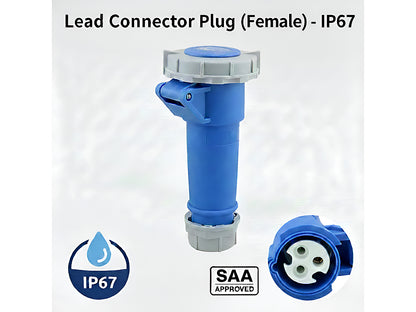 Caravan Lead Connector Plug (Female) 16A IP67