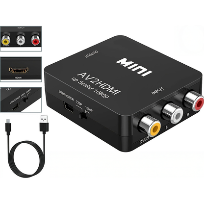 AV to HDMI Converter - RCA to HDMI Adapter