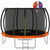 Trampoline 10ft showing full frame and safety net in green