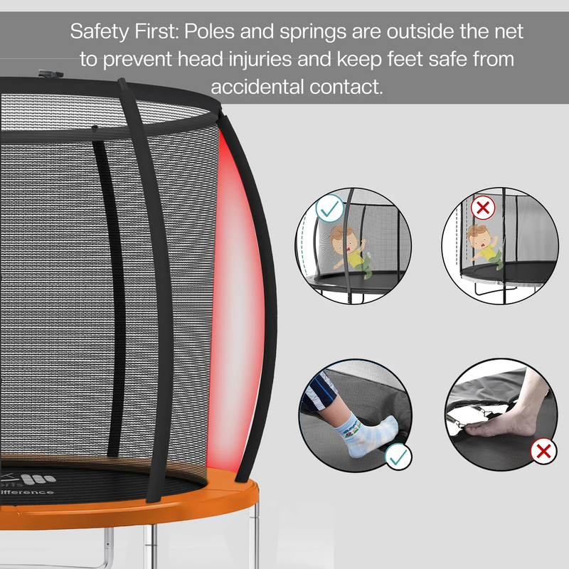 12FT Trampoline Kids Trampolines