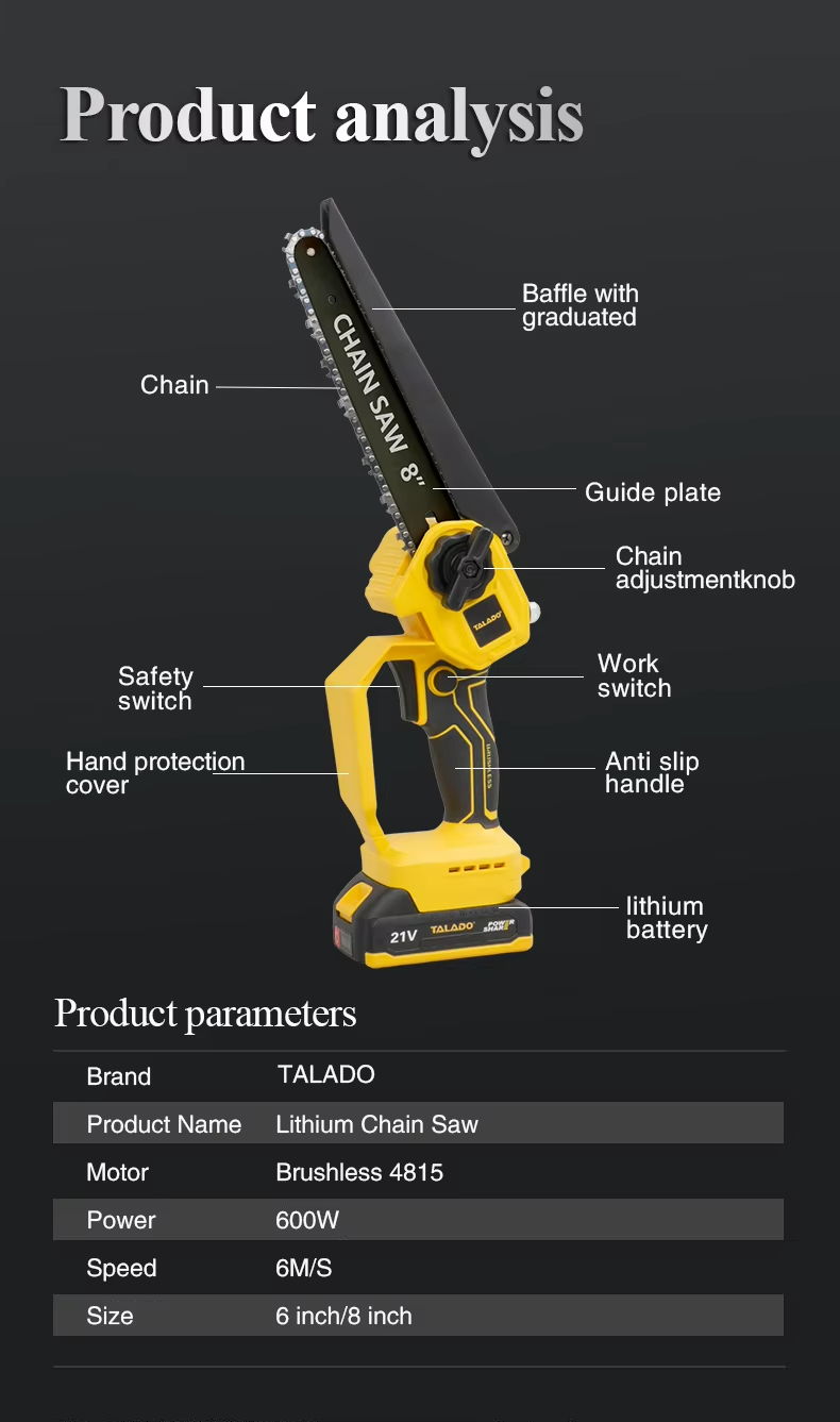 Mini Chain saw Cordless Power Chain Saws 8"