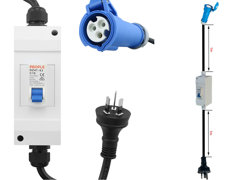 Caravan Extension Cable Adaptor 2M IP67