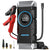 Car jump starter with air compressor showing front digital display