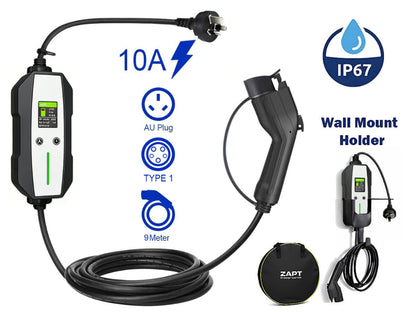 Portable EV Charger Type 1 Charger 10A