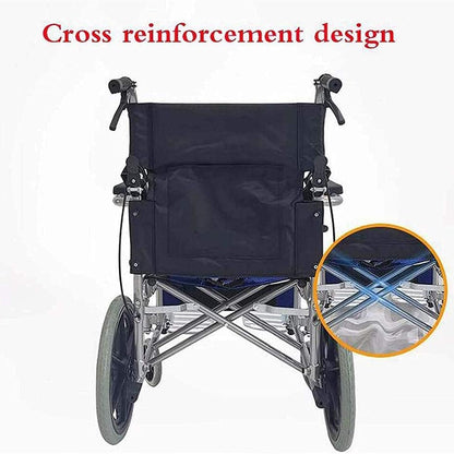 Self propelling folding wheelchair
