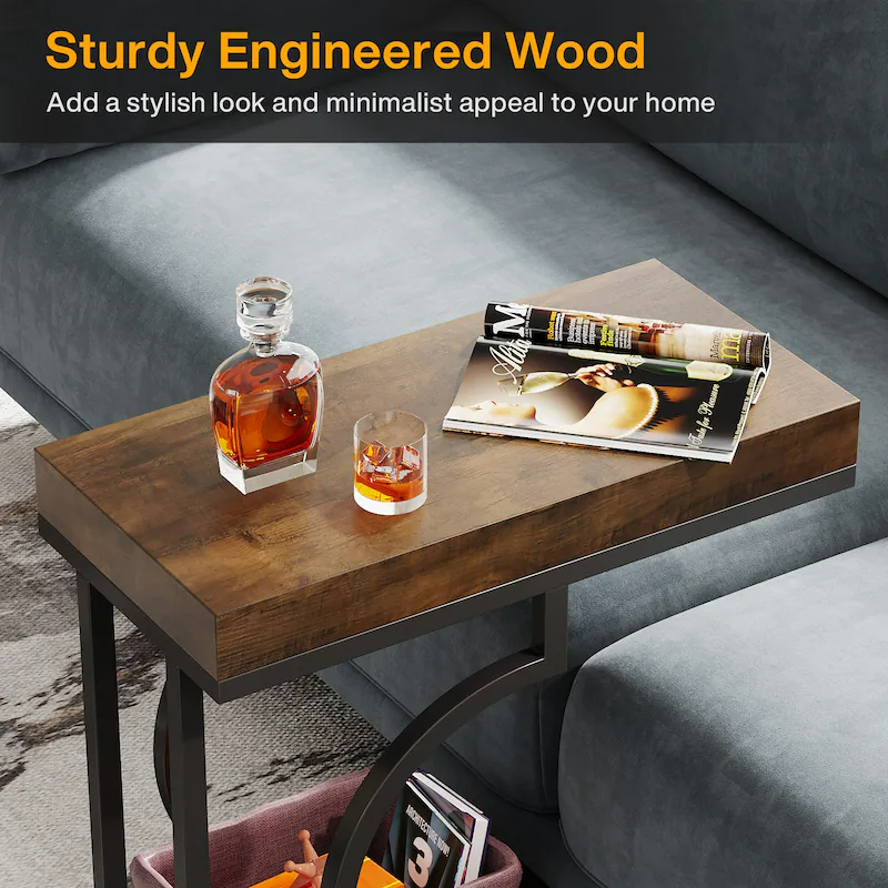 Close up of faux marble white surface on side table