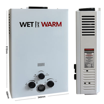 Gas Water Heater 8 in 1 - 14L Portable Camping Outdoor Instant Hot Shower Heating System