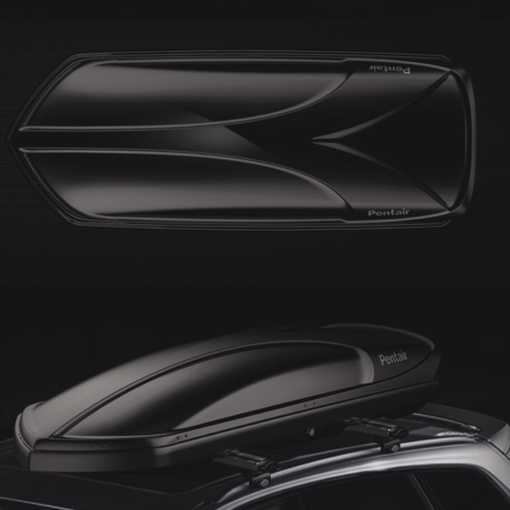 Glossy Black Cargo Roof Top Racks Box Tarvel Luggage Carrier Box