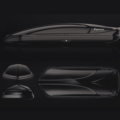 Glossy Black Cargo Roof Top Racks Box Tarvel Luggage Carrier Box