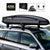 Glossy Black Cargo Roof Top Racks Box Tarvel Luggage Carrier Box